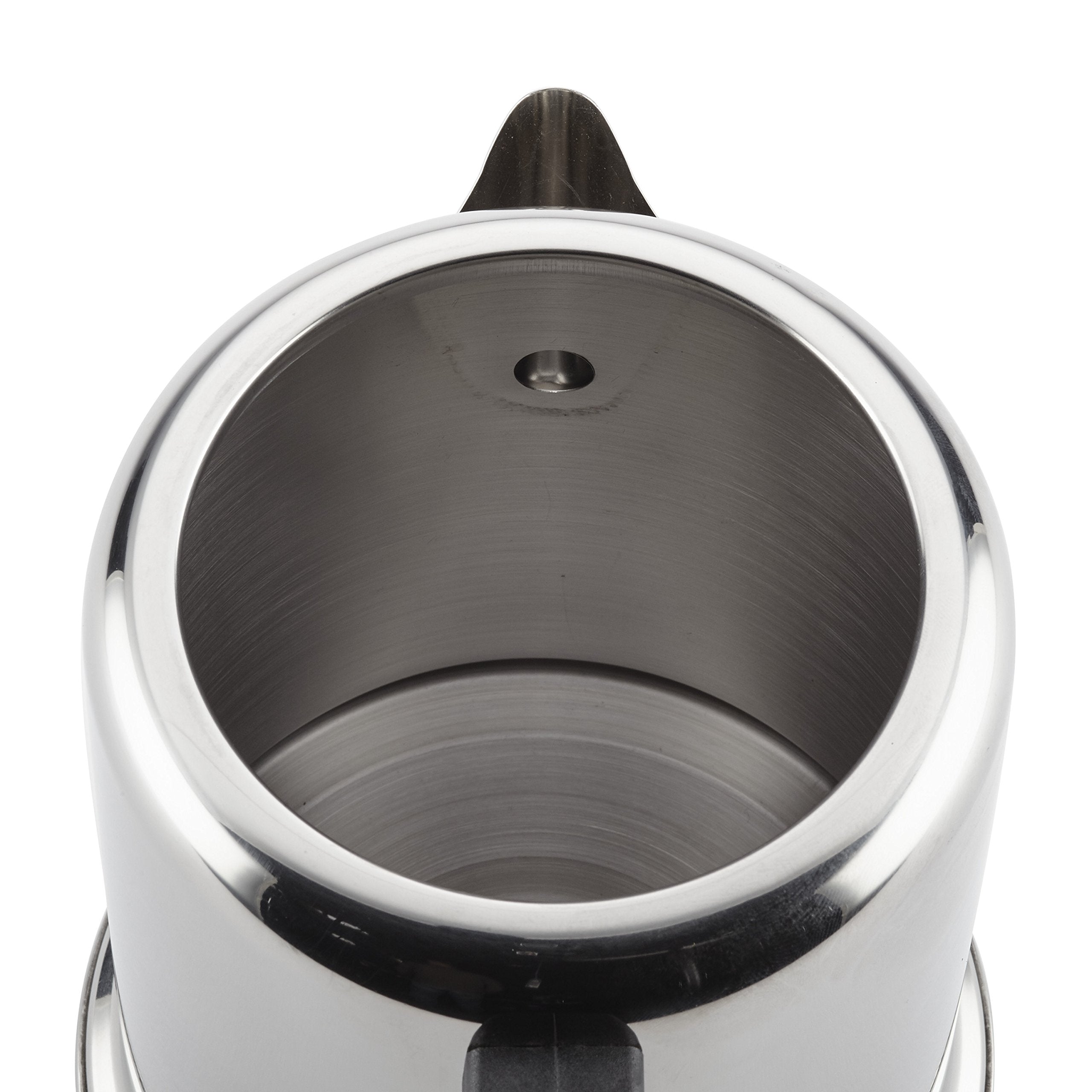 Farberware Yosemite percolator lid locks in heat during brewing