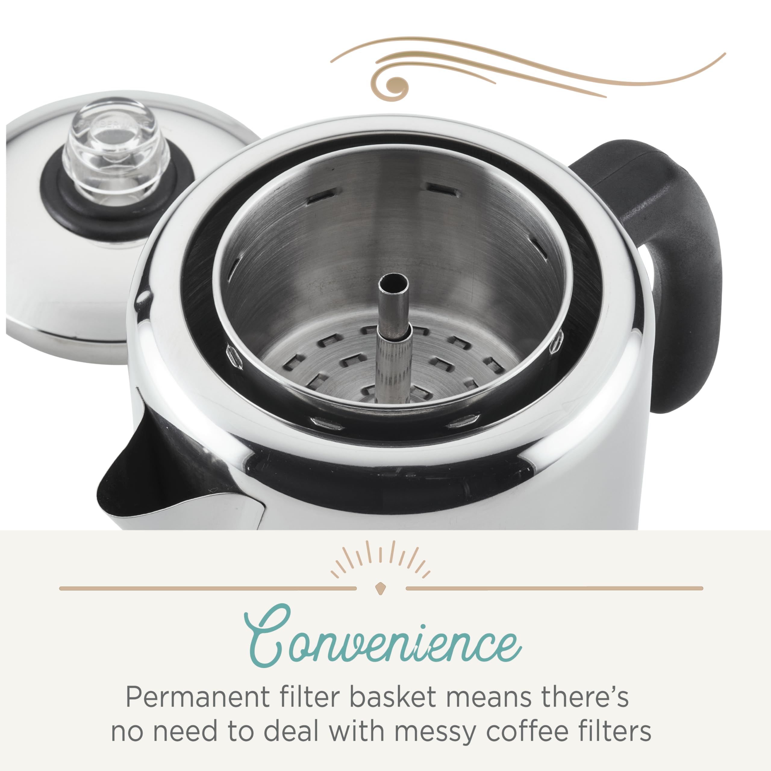 Farberware Yosemite percolator lid with tight seal