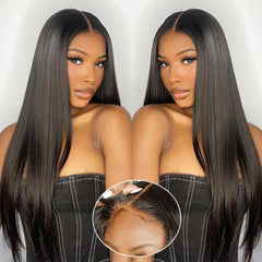Farblick Wear and Go glueless wig front view with natural hairline for quick styling