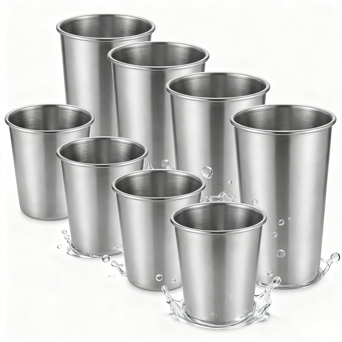 Farielyn-X 8oz kid cups stackable for family meals and easy transport.