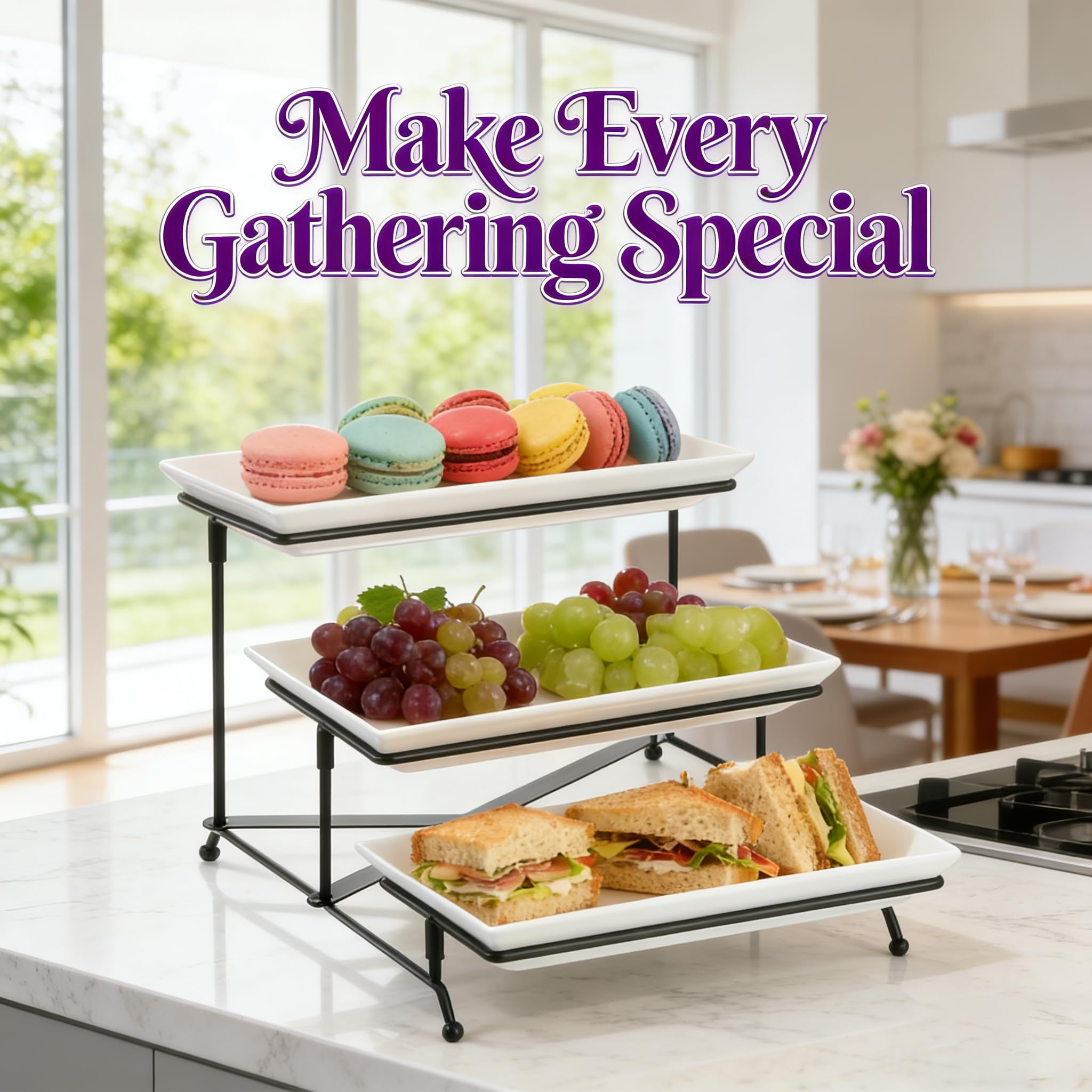Farielyn-X dishwasher-safe trays simplify cleanup after gatherings