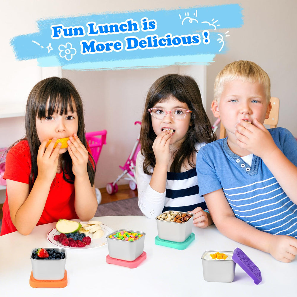 Farielyn-X leak-proof silicone lids provide secure meals during travel.