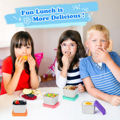 Farielyn-X leak-proof silicone lids provide secure meals during travel.