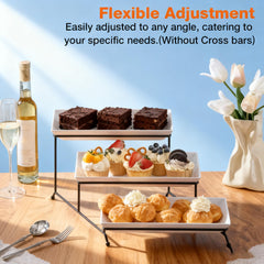 Farielyn-X sturdy cross-bars ensure stable display of loaded platters