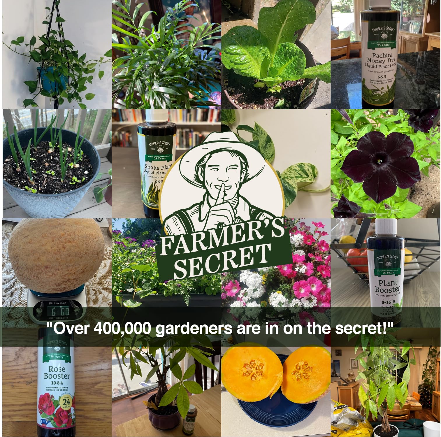 Farmer's Secret kentucky-made label emphasizes prideful production for gardeners.