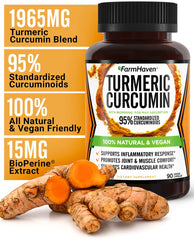 FarmHaven bioperine close-up highlighting absorption-boost for curcumin.