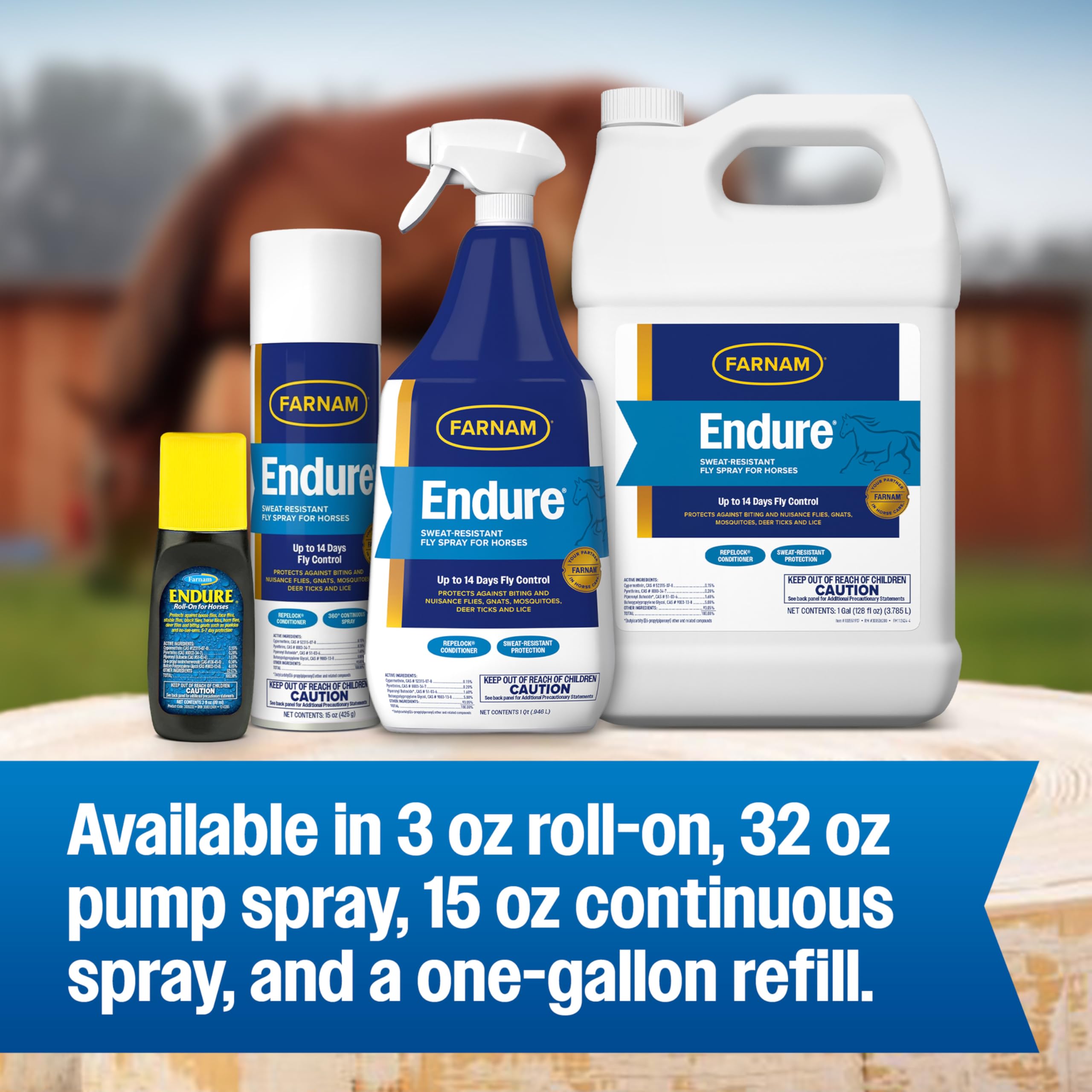 360-degree can of Farnam Endure for full coverage from all angles