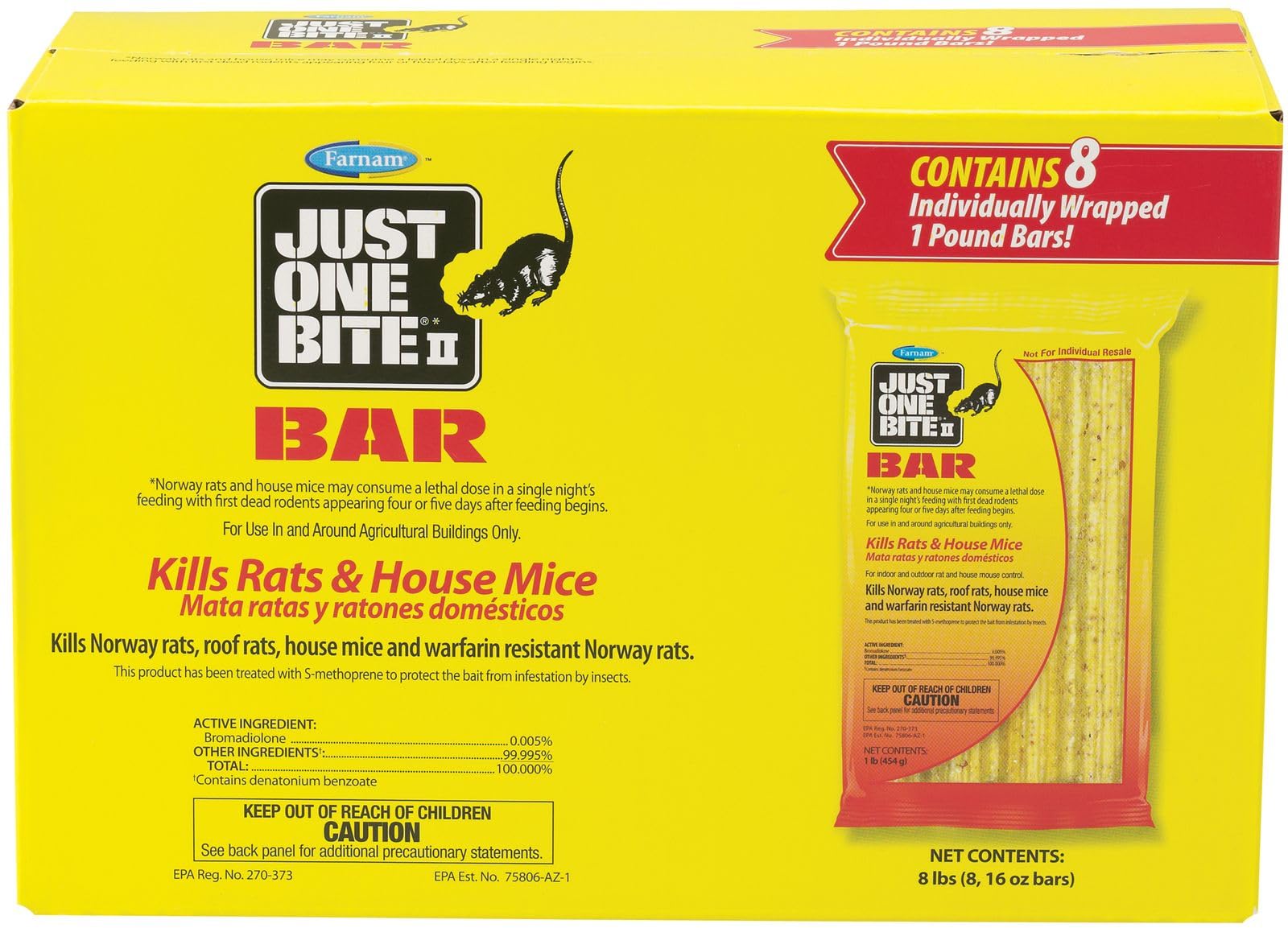 Farnam Just One Bite II bar box for convenient rodent control around agricultural buildings