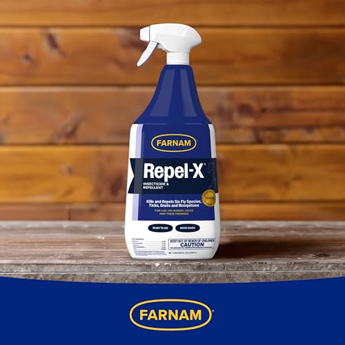 Farnam Repel-X kills and repels six fly species and pests.