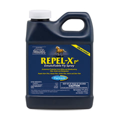 Farnam Repel-Xpe concentrate bottle ready for dilution and mixing