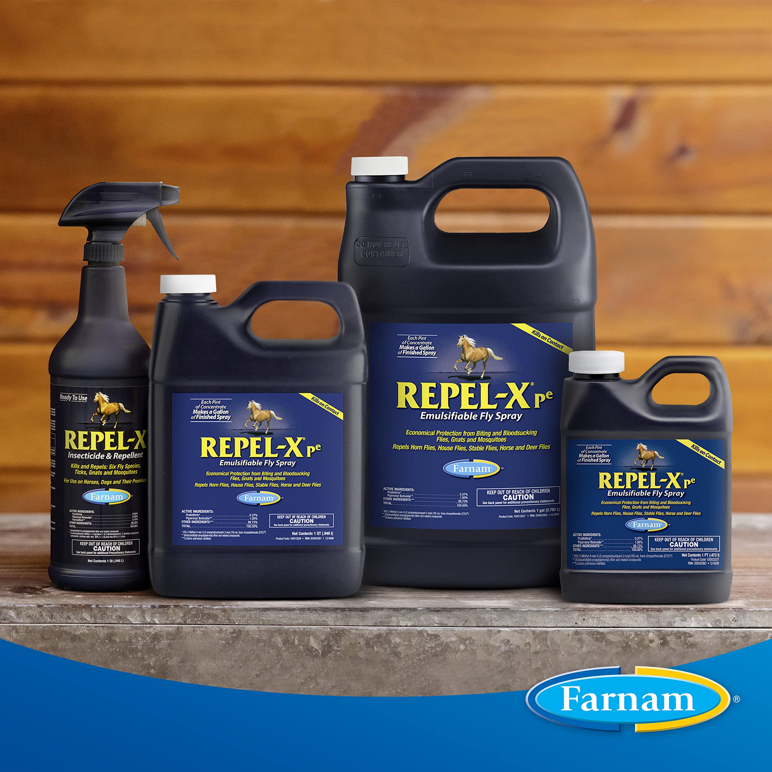 Stalls and barn treated with Farnam Repel-Xpe spray