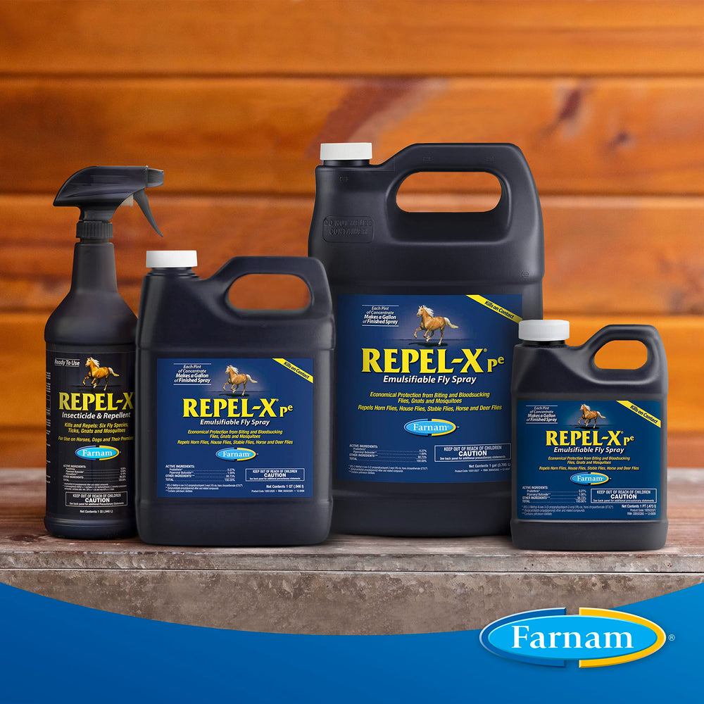 Stalls and barn treated with Farnam Repel-Xpe spray