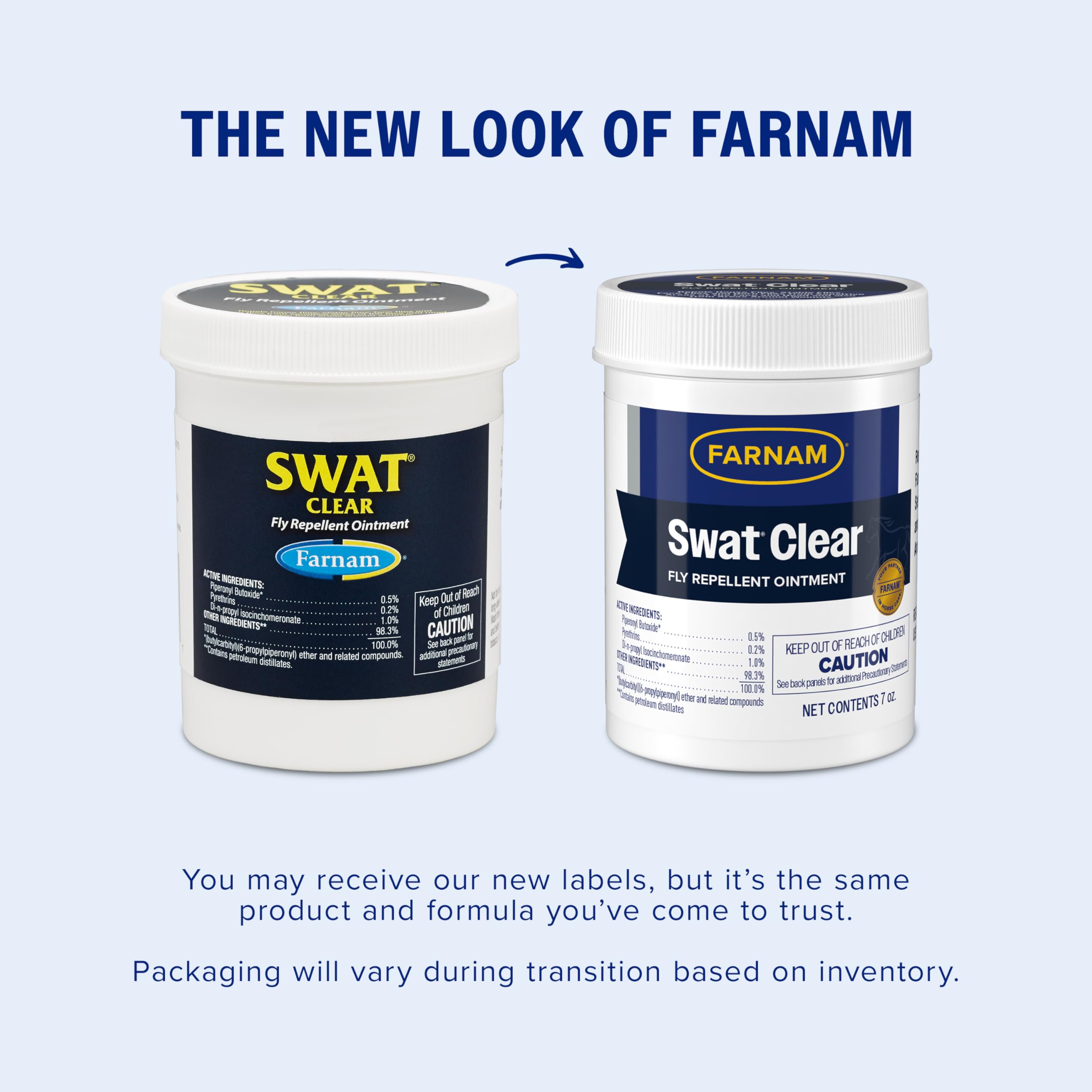 Farnam Swat Ointment applied around the horse's face for targeted fly protection.