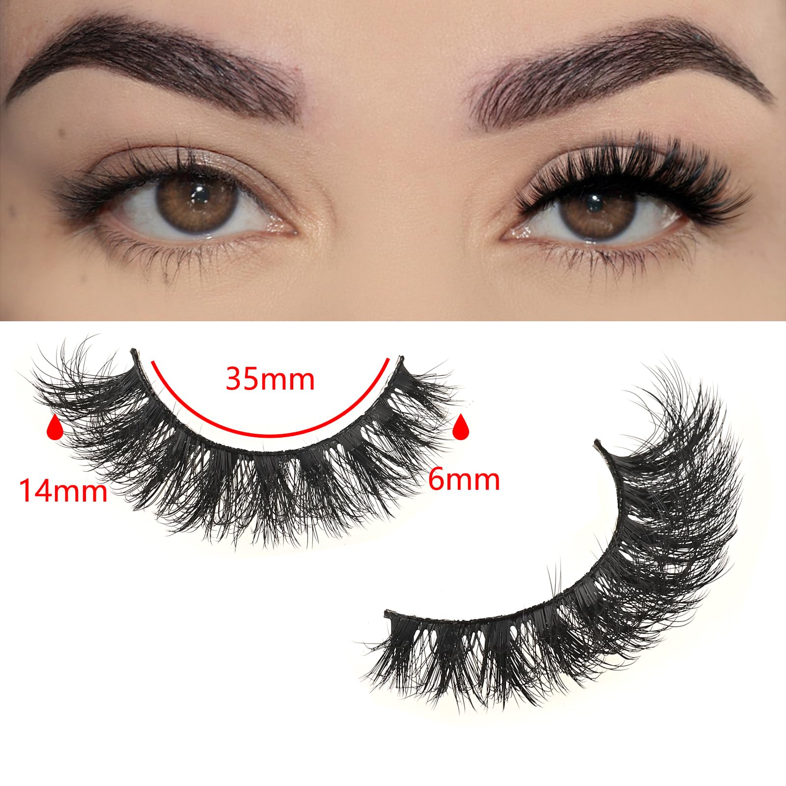 FARRED full-volume fluffy faux mink lashes add drama while staying lightweight