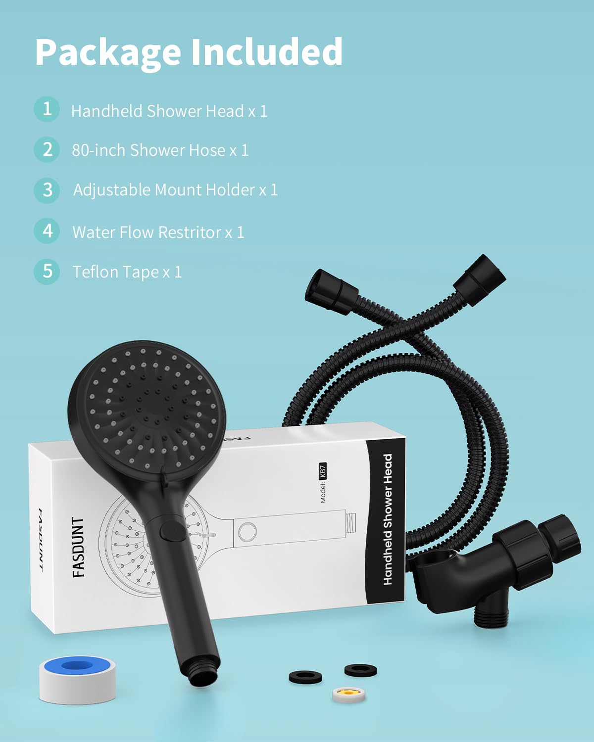FASDUNT easy installation with tool-free hand-tight setup.