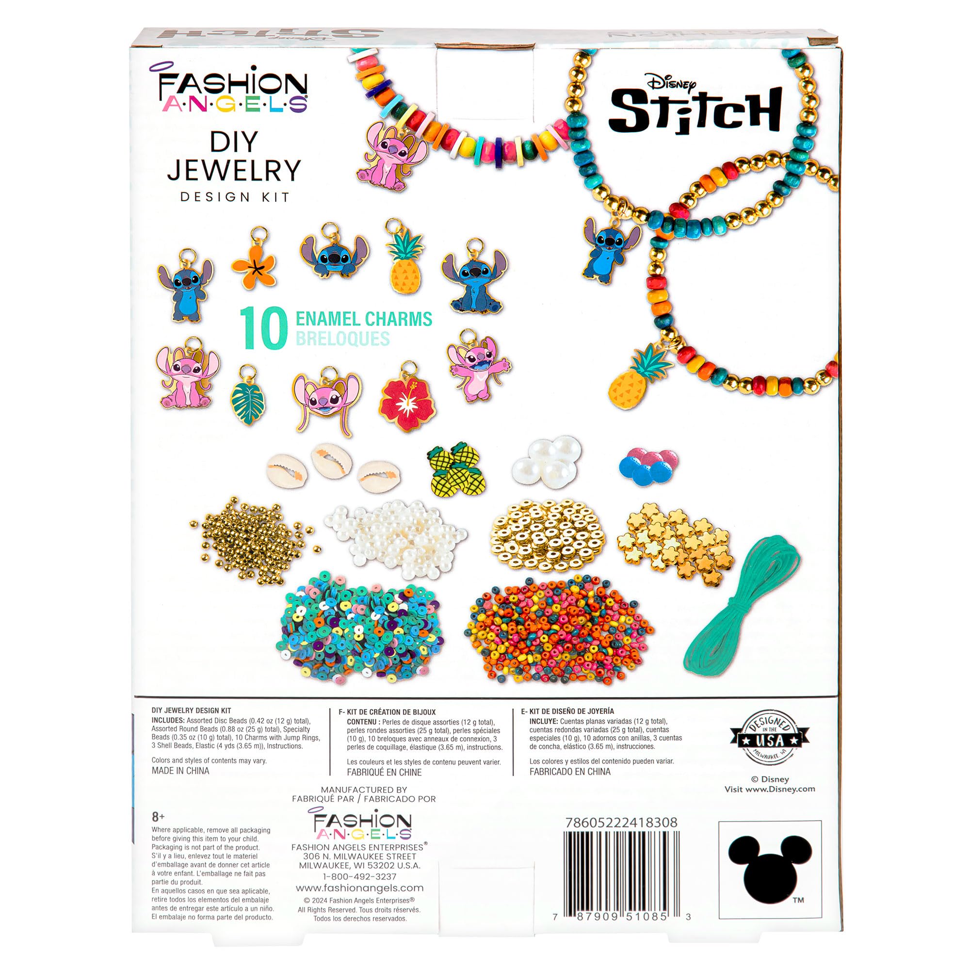 Fashion Angels Disney Stitch storage tray keeps supplies organized and ready to craft.
