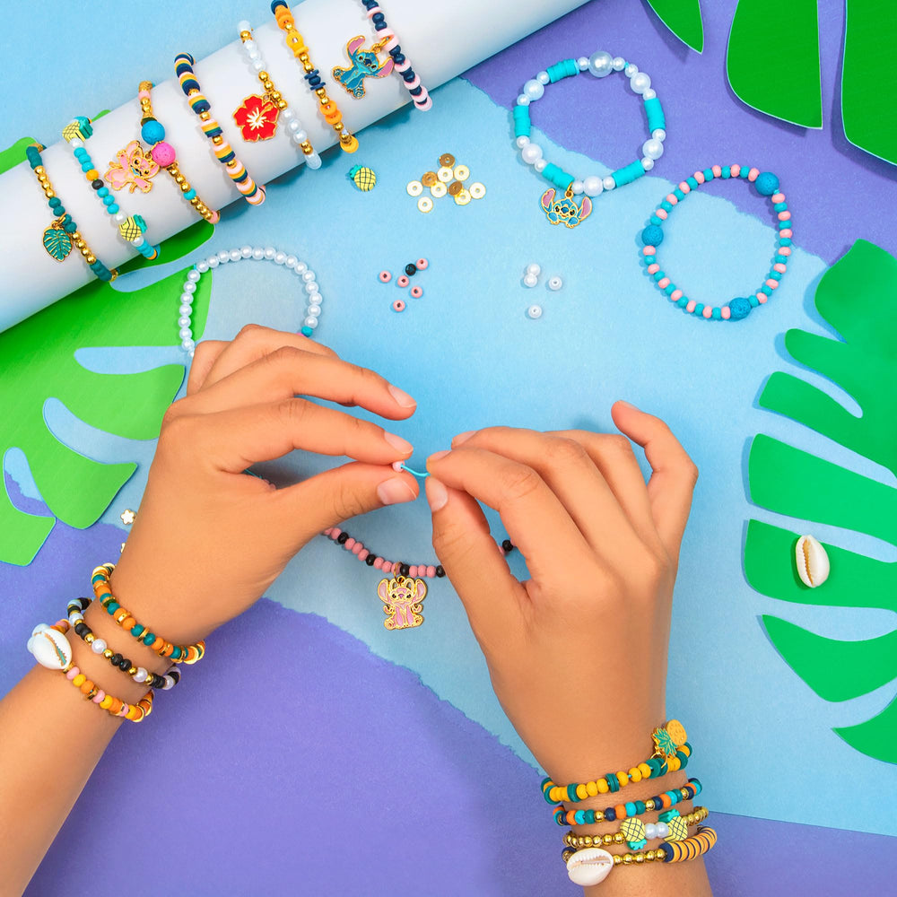 Fashion Angels Stitch beads assortment for colorful, textured bracelet creations.