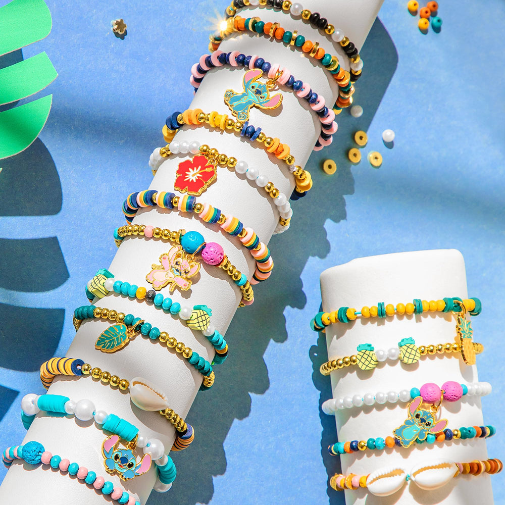 Fashion Angels Stitch elastic strands for easy, stretchable bracelets.