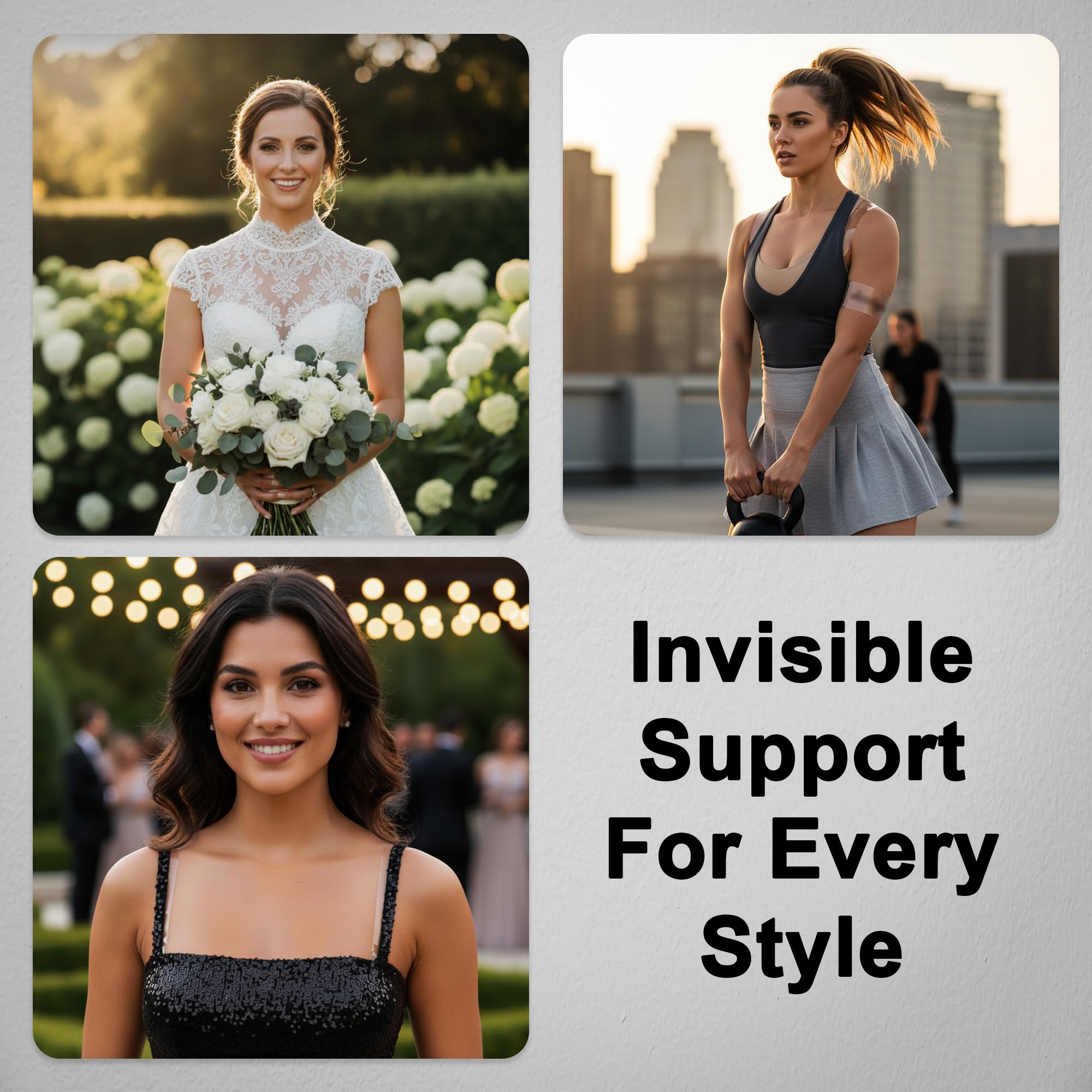 Fashion First Aid ideal for wedding or dance wear with reliable grip.