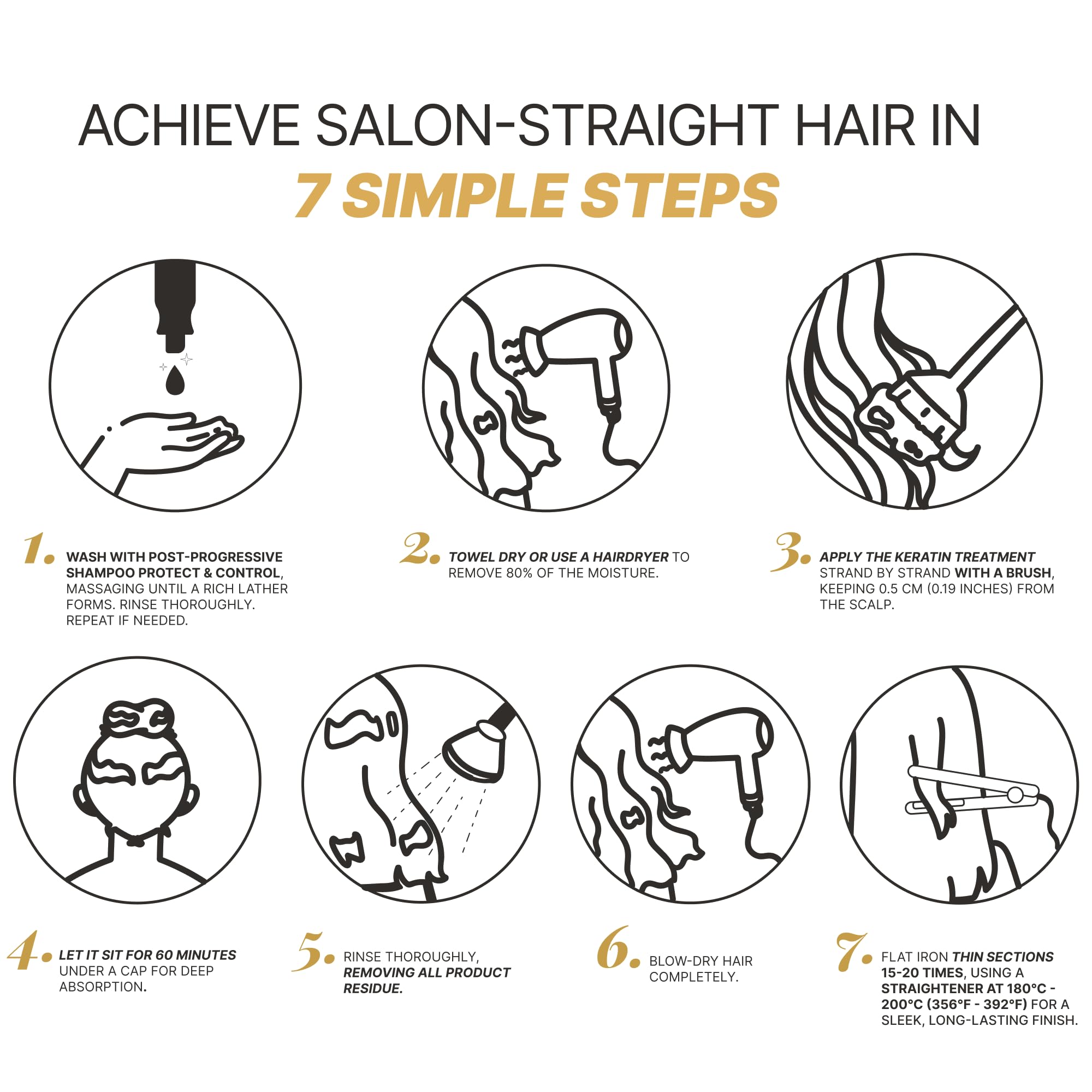 Fashion Gold results hint at long-lasting smoothness and healthy shine.