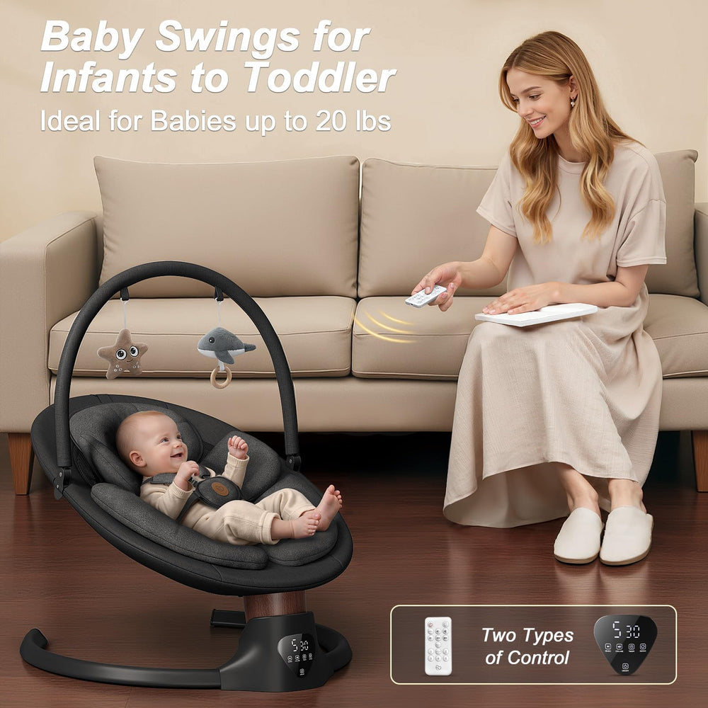 FasonBaby swing with 5 speeds to match baby's mood