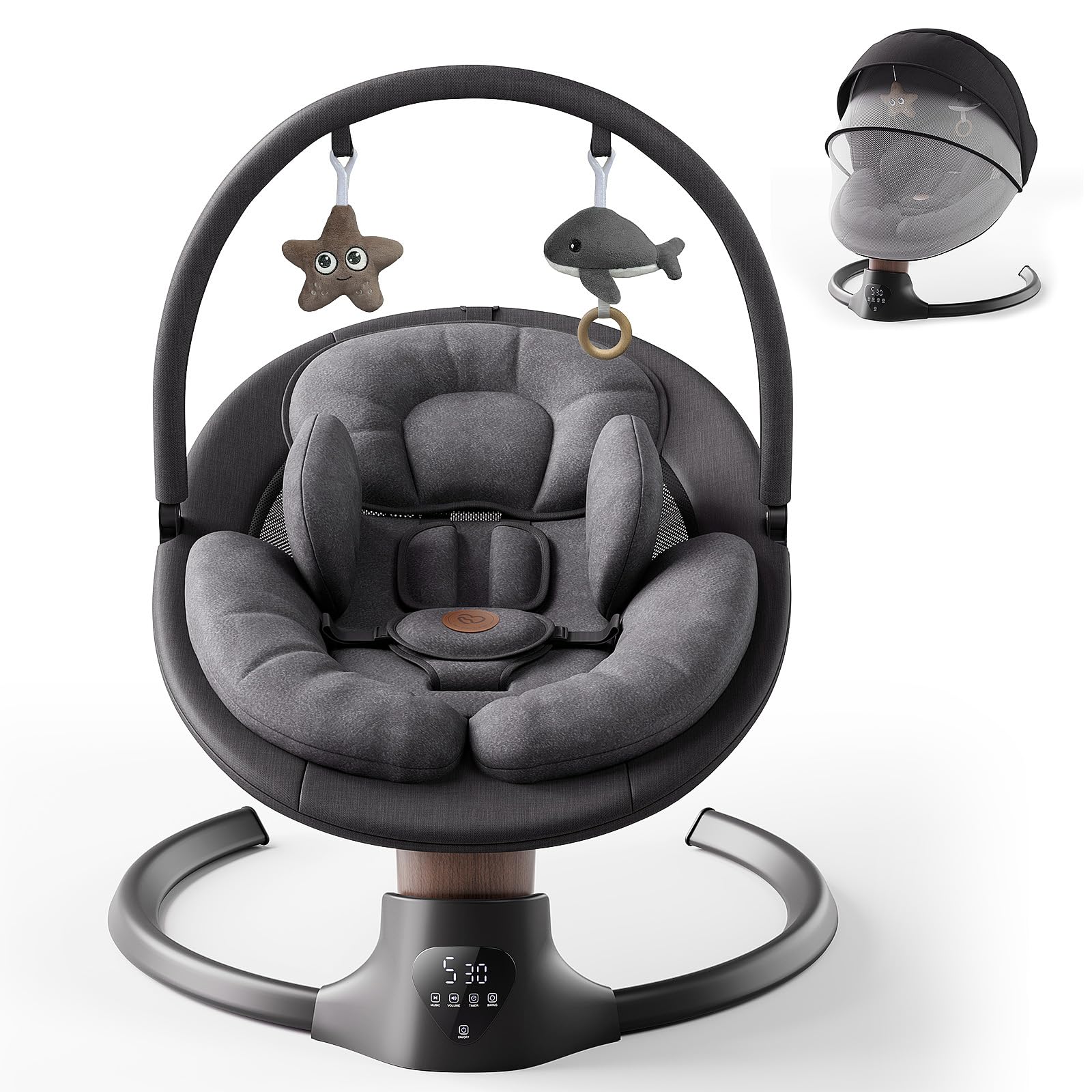 FasonBaby baby swing with compact design for versatile spaces