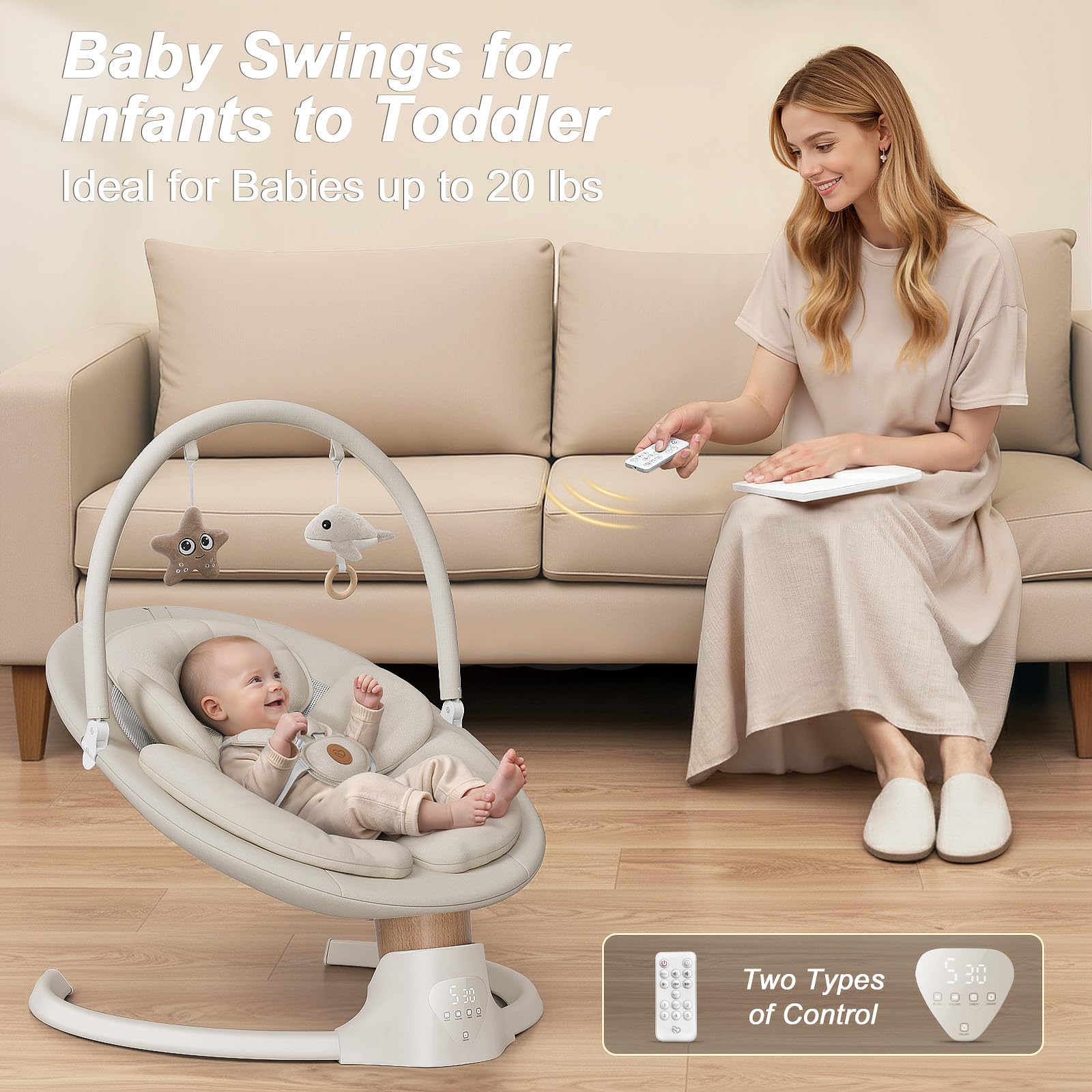 FasonBaby portable swing for indoor and outdoor use with canopy