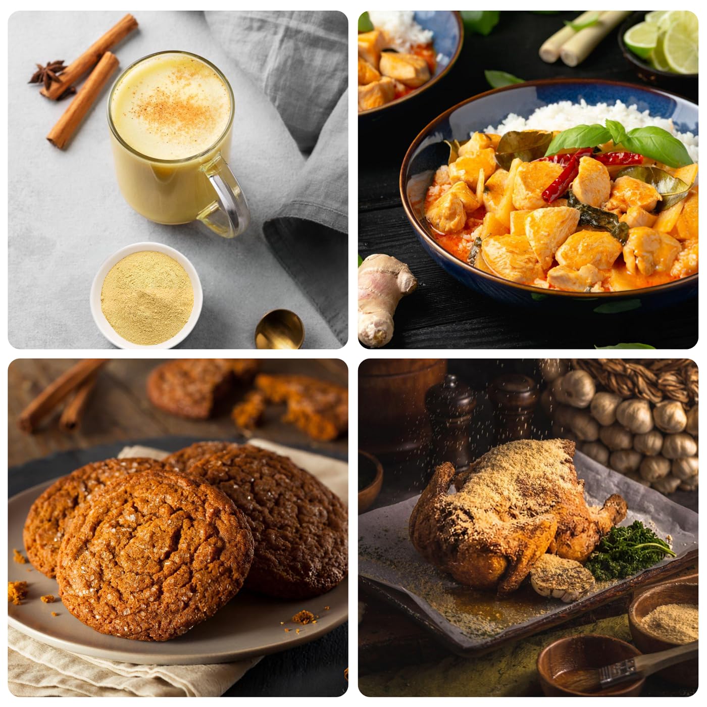 Fasori Ground Ginger Powder in a baking dish showing dessert versatility.
