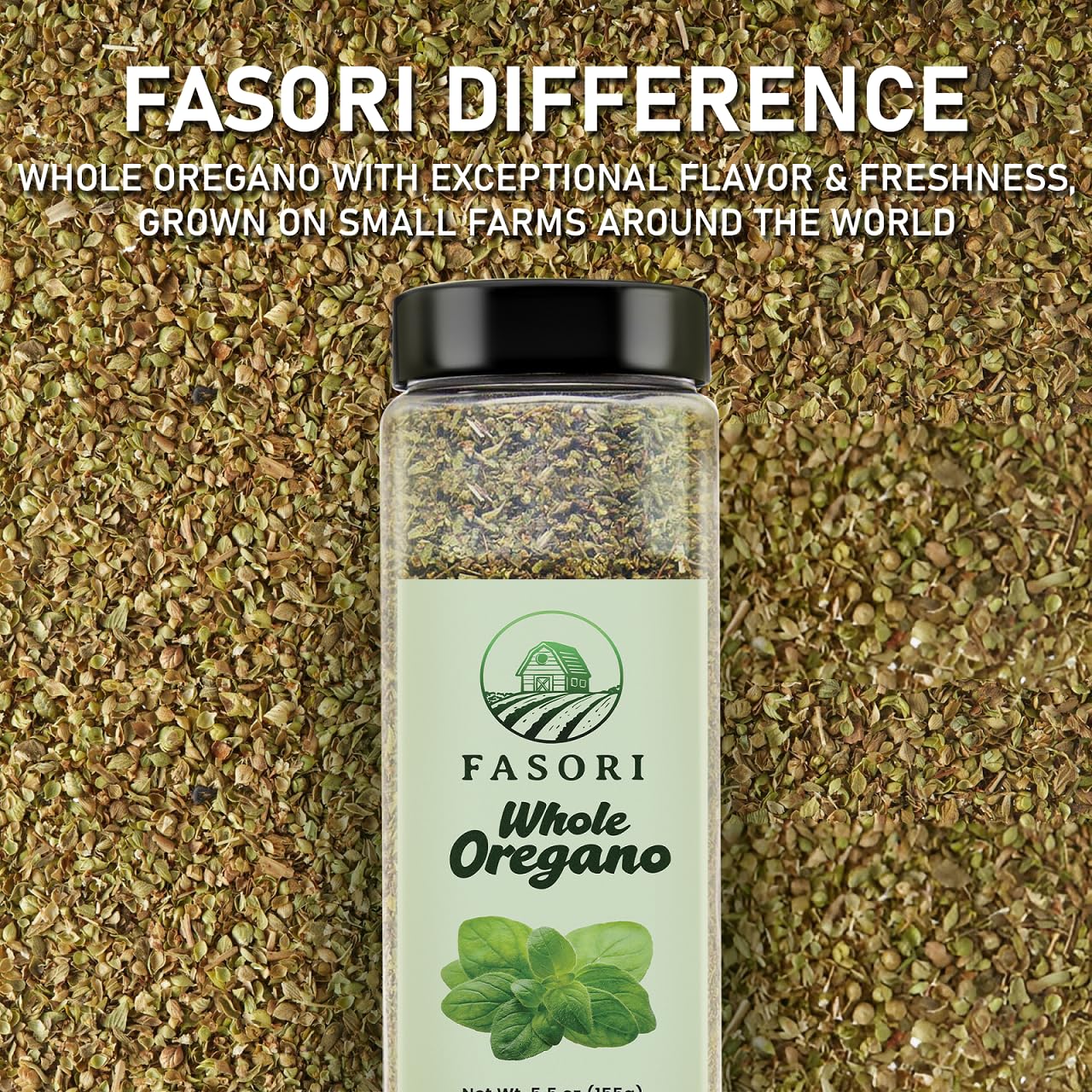 Closeup of Fasori Oregano leaves highlighting aromatic quality for fresh cooking