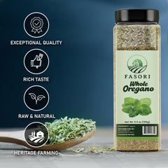 Fasori Oregano in pasta sauce scene enhancing Mediterranean flavor
