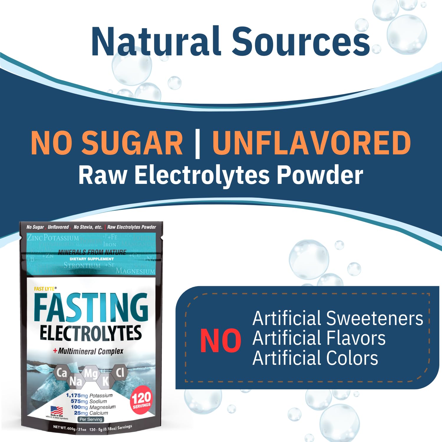 FAST LYTE marine-sourced magnesium crystals for mineral-rich hydration