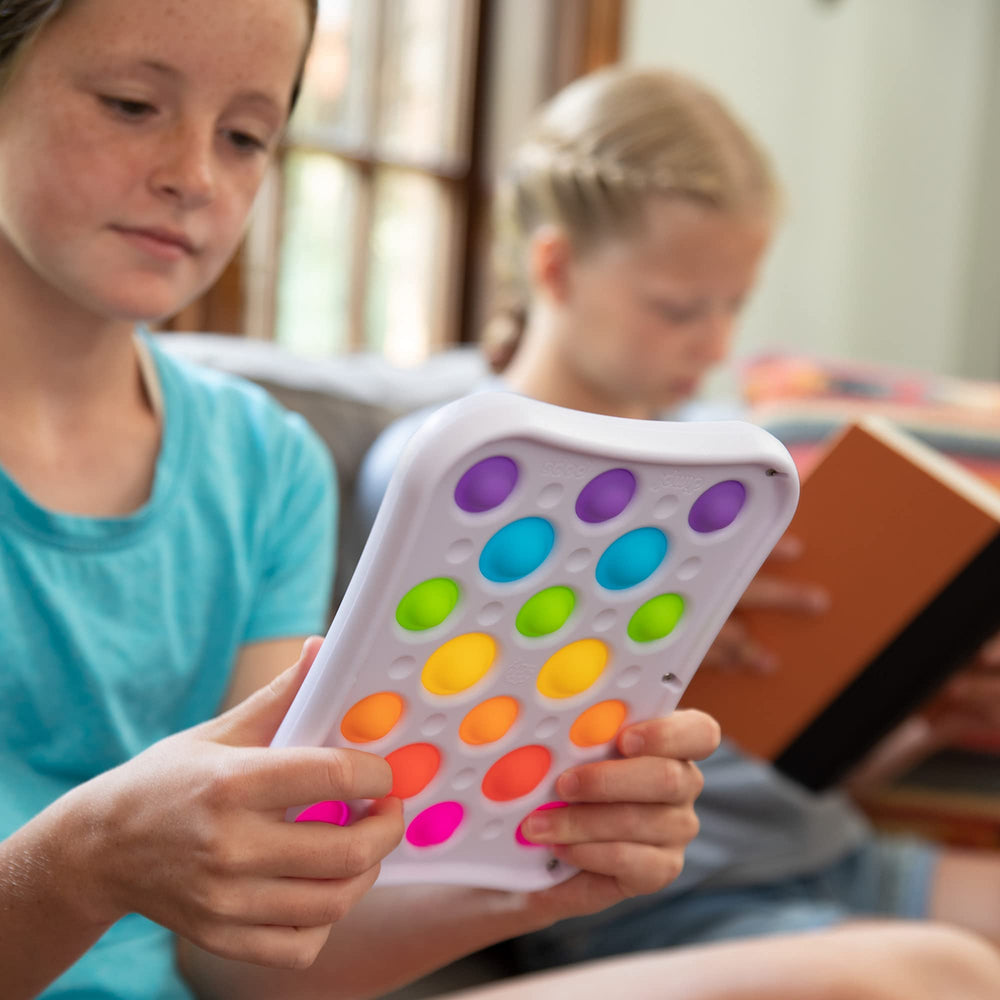 100% food-grade silicone bubbles offer safe tactile variety in Fat Brain Pops.