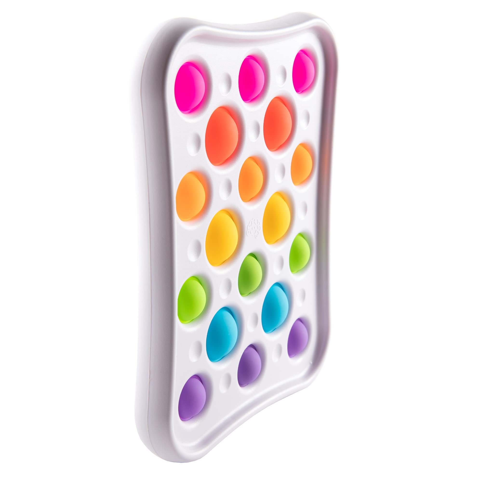 Dimpl Pops bright rainbow colours spark engaging sensory play by Fat Brain Toys.