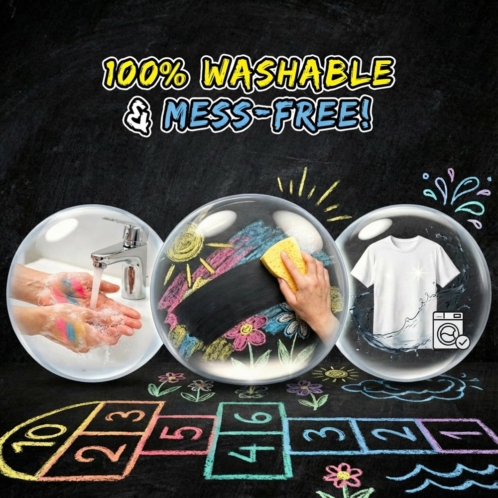 Fat Zebra Designs family-friendly chalk set ideal for parties and group projects