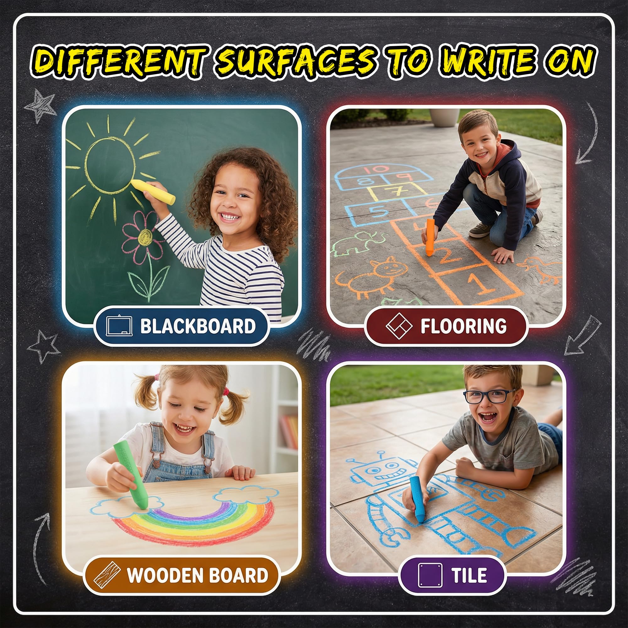 Fat Zebra Designs outdoor art kit turns driveways into colorful canvases