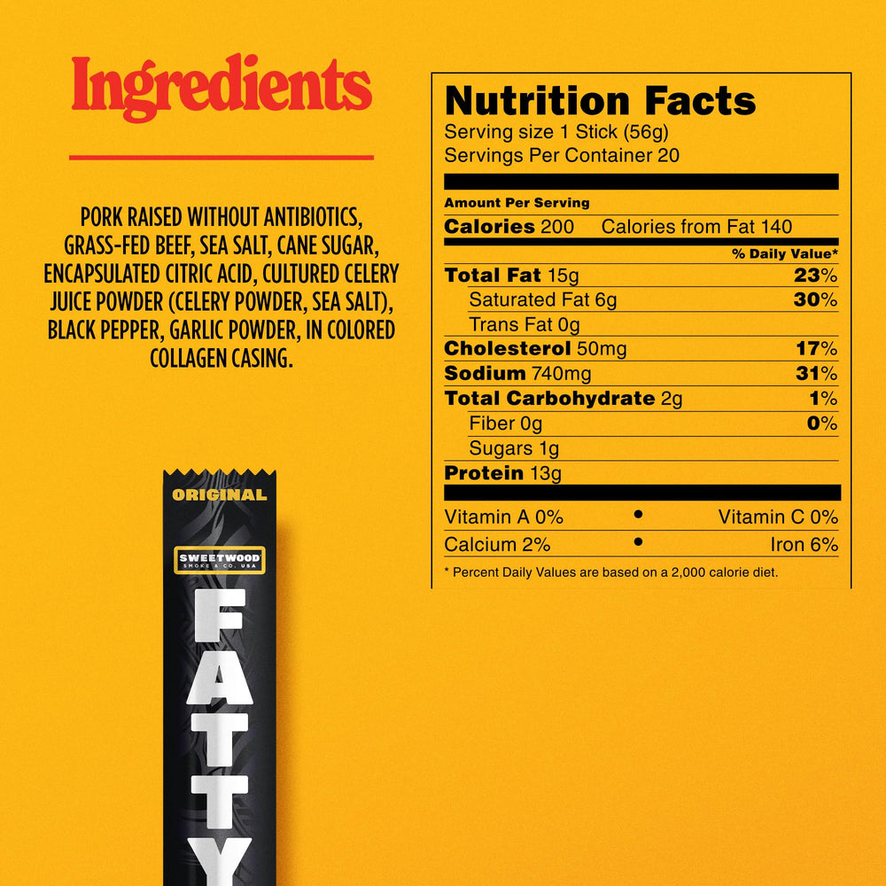 Fatty Meat Sticks grass-fed beef close-up highlighting premium quality.