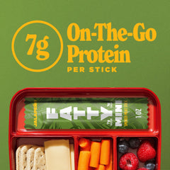 FATTY pork sticks raised without antibiotics highlighting clean ingredients