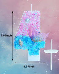 Fauaoy mermaid-theme-candles pack creates cohesive undersea party vibes