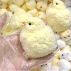 FauKait chick squeeze toy in soft silicone for stress relief and tactile play