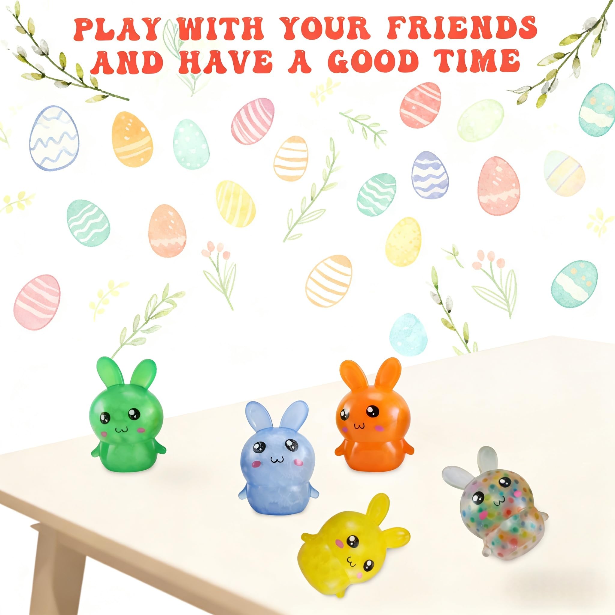 FauKait Easter bunny stress ball green as a playful Easter gift