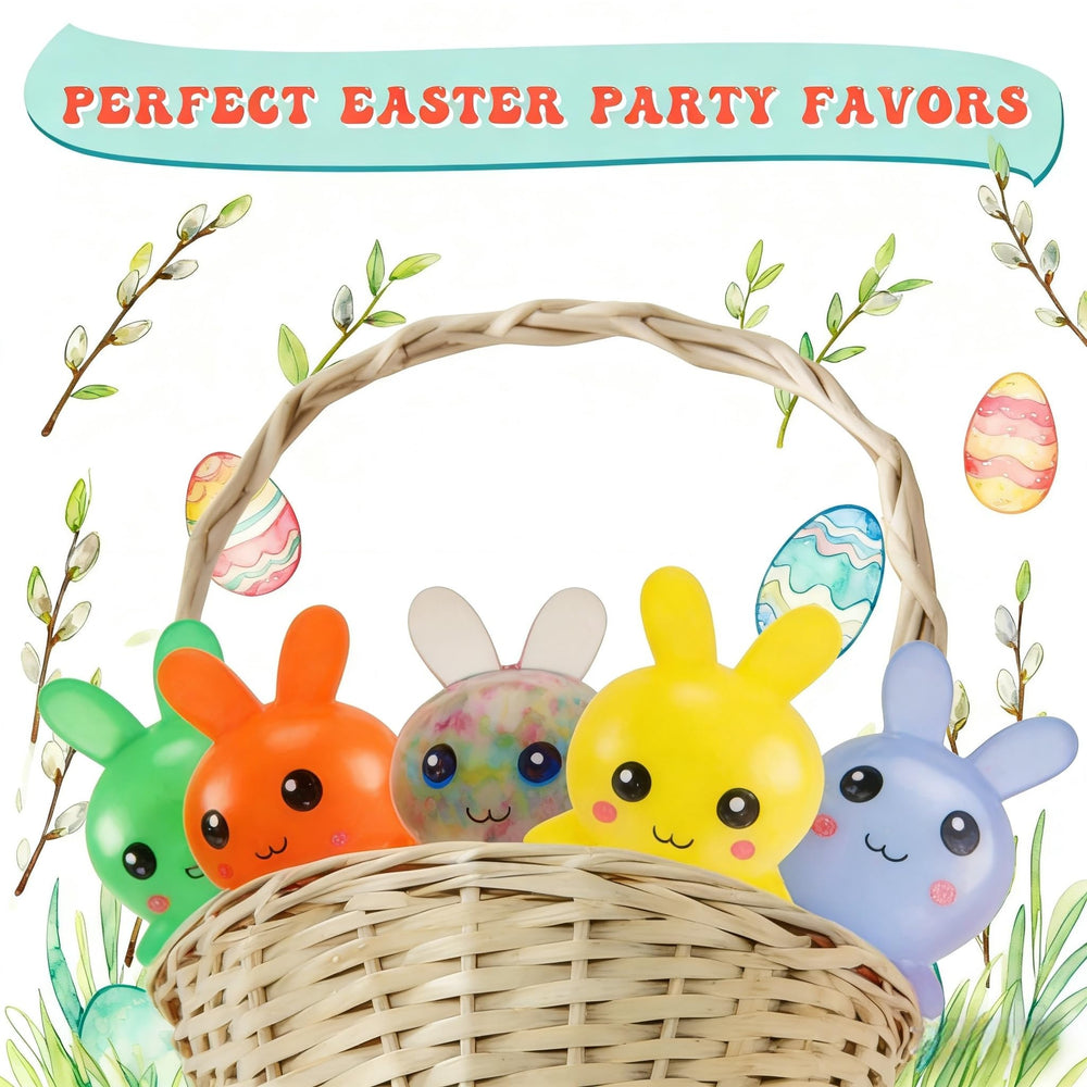 FauKait Easter bunny stress ball white designed for calming fidgeting and focus