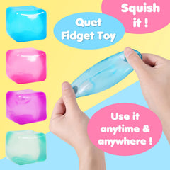 FauKait purple stress cube held for focused work or study.