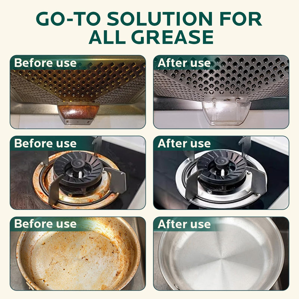 FAVIRZCE range hood cleaner foam for multiple kitchen surfaces