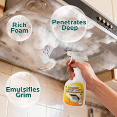 FAVIRZCE stainless steel cleaner foam preserves shine while cleaning safely