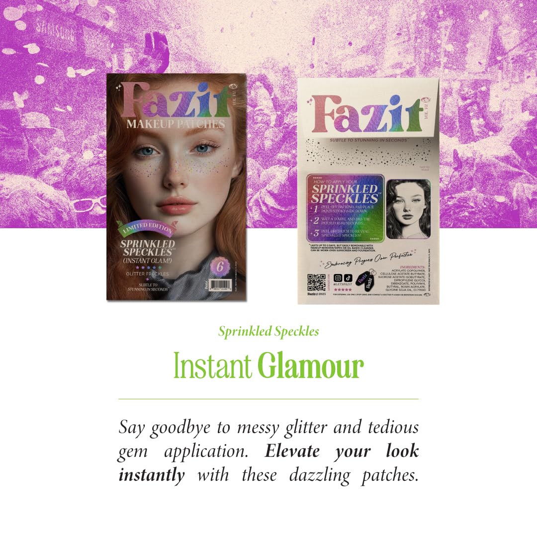 Fazit makeup patches vibrant speckles endure day-to-night events