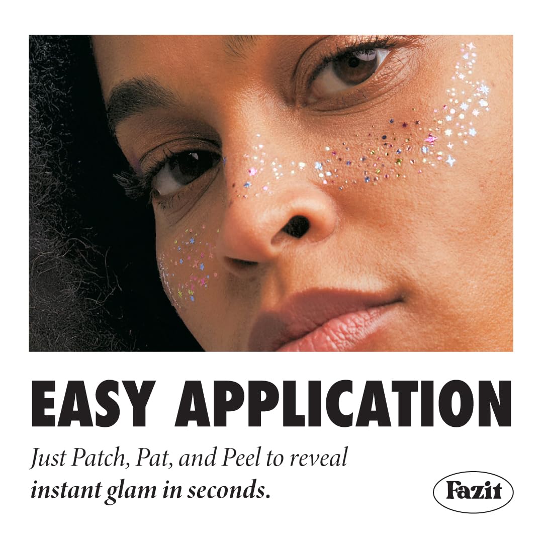 Fazit speckle patches on skin show long-lasting shimmer