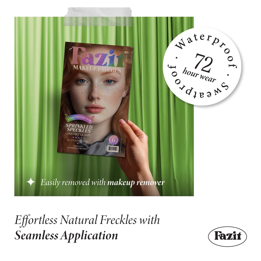 Waterproof Fazit speckles patch ideal for festivals or pools
