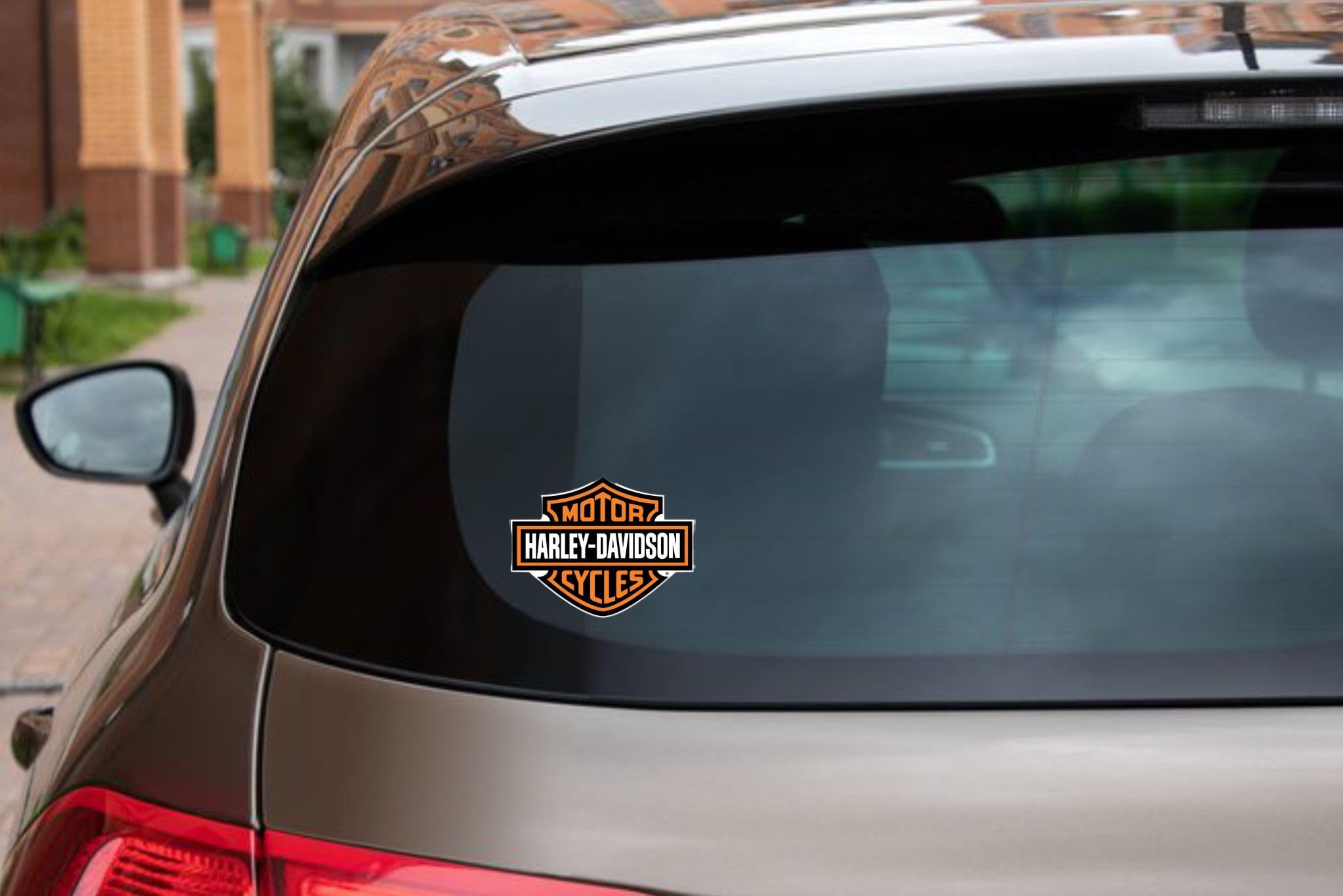 f&b decals Bar Shield decal withstands weather on bike or laptop.