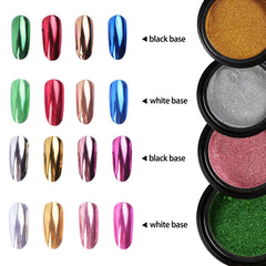Fcozpjk chrome silver powder delivers high-shine metallic accents.