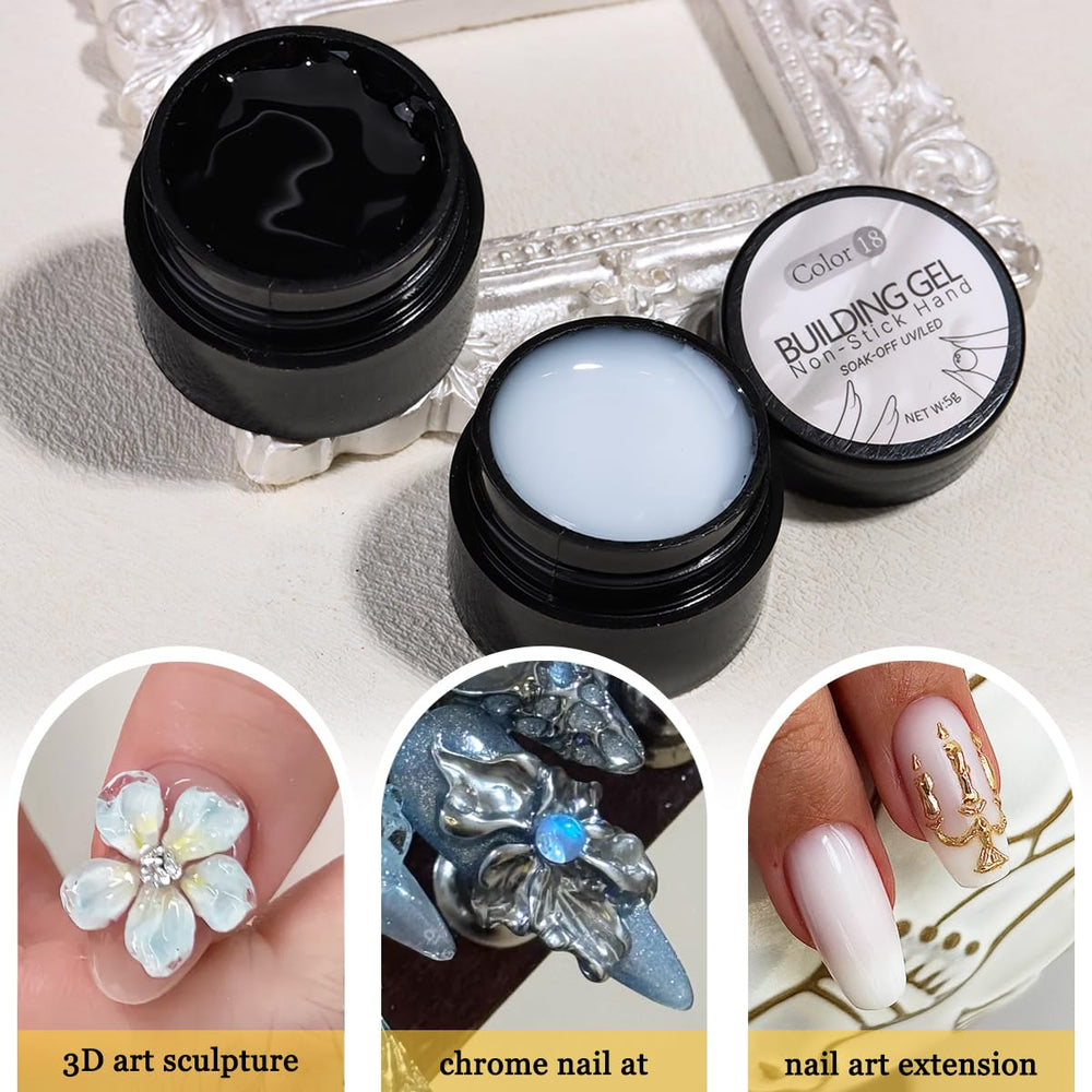 Fcozpjk silicone carving pen for precise 3D shaping on nails.